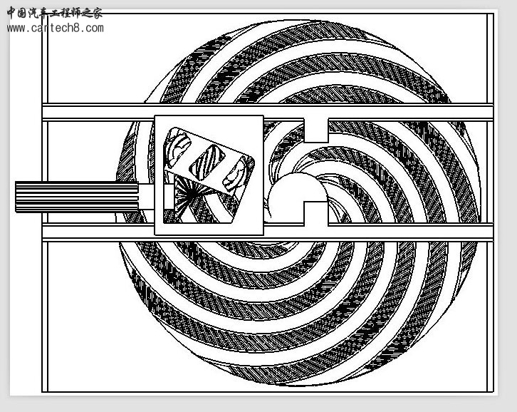 变速箱原理图这就是我说的春齿轮传动无级变速器 的 大体原理图 