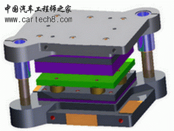 复合模对角导柱矩形厚凹模典型组合 - 副本.gif