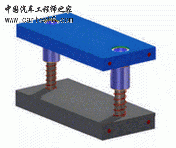 滚动导向中间导柱钢板模架.gif