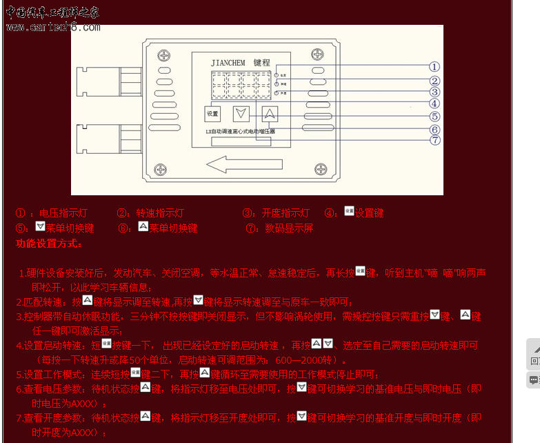 控制器设置