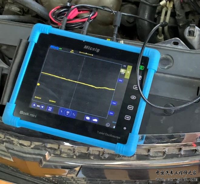 2汽修示波器测量汽车冷却液温度传感器信号及分析.jpg